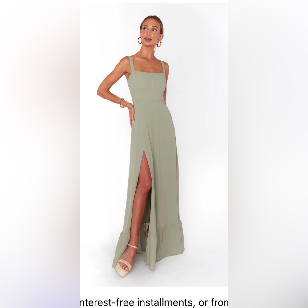 Show Me Your MuMu Green Clarissa Corset Dress